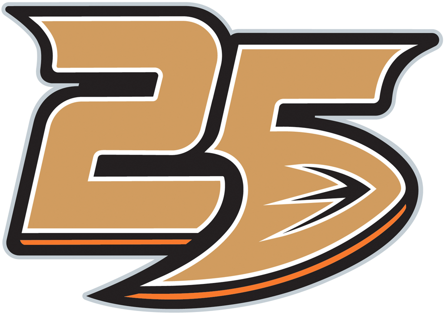 Anaheim Ducks 2018 19 Anniversary Logo iron on paper